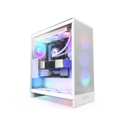 CASE NZXT H7 Flow RGB (2024) Mid-Tower ATX Case - All White (CM-H72FW-R1)