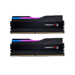 G.سكيل ذاكرة كمبيوتر مكتبي ترايدنت Z5 RGB (انتل XMP 3.0) DDR5 RAM 48GB (2x24GB) 6400MT/s CL32-39-39-102 1.35 فولت UDIMM - اسود غير لامع (F5-6400J3239F24GX2-TZ5RK)