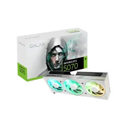 GALAX GeForce RTX 5070 EX Gamer White Graphics Card - 12GB GDDR7, 192-bit, 1-Click OC, Triple DisplayPort 2.1b, HDMI 2.1b, DLSS 4, Ray Tracing, VR Ready