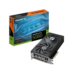 Gigabyte GeForce RTX 5060 EAGLE OC 8G Graphics Card – 8GB GDDR7, Blackwell Architecture, DLSS 4, WINDFORCE Dual Hawk Fans, Reinforced Structure