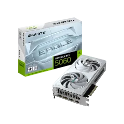 بطاقة الرسوميات جيجابايت GeForce RTX™ 5060 EAGLE OC ICE 8G بتبريد WINDFORCE وذاكرة GDDR7 بسعة 8GB