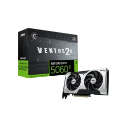 MSI GeForce RTX 5060 Ti VENTUS 2X OC PLUS Graphics Card - 8GB GDDR7, Dual Fan Design, DLSS 4, PCIe 5.0, HDMI 2.1b & DisplayPort 2.1b