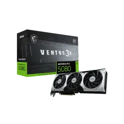 MSI GeForce RTX 5080 VENTUS 3X OC PLUS Graphics Card - 16GB GDDR7, Triple Fan Cooling, DLSS 4, PCIe 5.0, HDMI 2.1b & DisplayPort 2.1b
