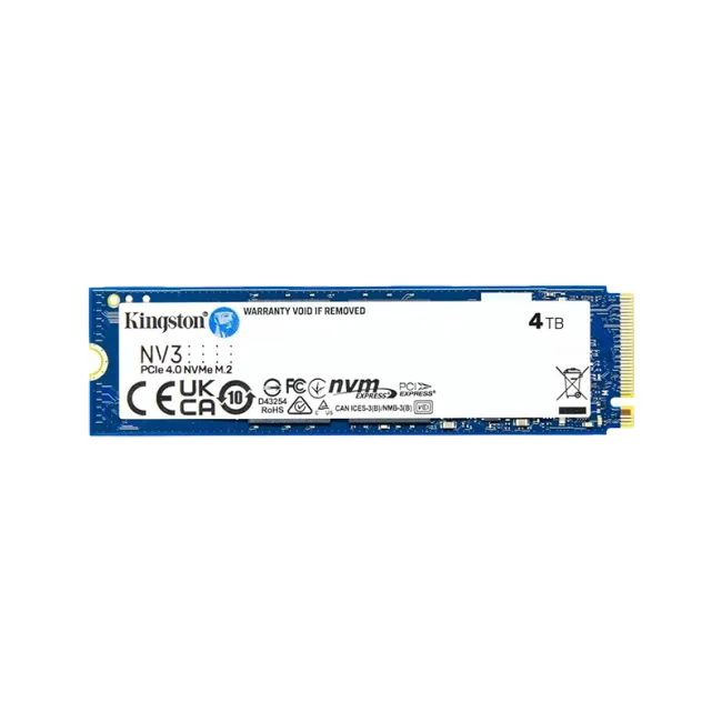 KINGSTON 4000G NV3 4TB M.2 2280 PCIe 4.0 NVMe SSD 5