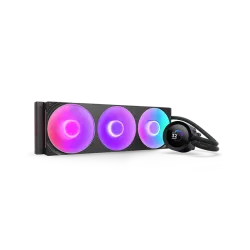 CPU COOLER NZXT Kraken Plus 360 RGB V2 - 360mm AIO liquid cooler w/ 1.54in. Display, and RGB Core Fan BLACK (RL-KR360-B2)