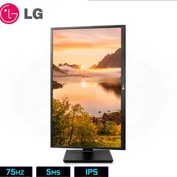 LG 24BK550Y-B، اسود 24 انش 5 مللي ثانية (GTG) 1920 × 1080، شاشة FHD IPS، مكبرات صوت ستيريو مدمجة 1.2 واط بقناتين