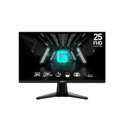 MSI شاشة العاب FHD بتقنية IPS وتقنية المزامنة الحرة 1 مللي ثانية 1920 × 1080 ومعدل تحديث 180 هرتز مقاس 25 انش (G255F)، من ام اس اي، LCD، أسود