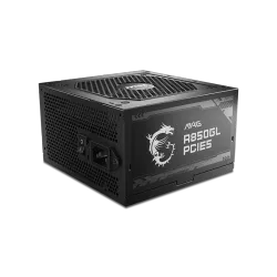 مزود طاقة , ام اس اي , MAG A850GL PCIE5 , 850واط , ذهبي , معياري بالكامل , GEN5 , أسود (306-7ZP8A18-CE0)
