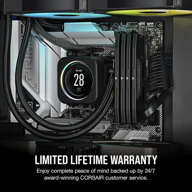 RAM CORSAIR VENGEANCE DDR5 64GB (2x32GB) 6000MHz CL38 Memory - Black 3