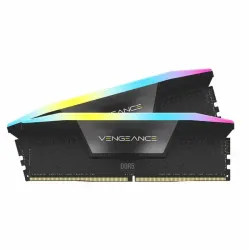 كورسير ذاكرة رام DDR5 RGB من فينجانس 64GB (2×32GB) 6400MHz CL32 انتل اكس ام بي اي كيو - اسود (CMH64GX5M2B6400C32)