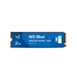 اس اس دي , ويسترن ديجيتال , Blue SN5000 , سعة 2TB , M.2 2280 PCIe Gen4x4 , بسرعة قراءة تصل إلى 5150 ميجابايت/ثانية وكتابة تصل إلى 4850 ميجابايت/ثانية (WDBS3F0020BNC-WRSN)
