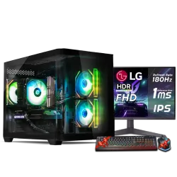 بي سي قيمنق,  i5 12400F, RTX 3050, رام 16GB DDR4, تخزين 1 تيرا SSD,  ويندوز 11, تجميعة بي سي دي ذا ون مخصصة للالعاب مع شاشة تقسيط