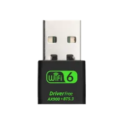 USB WiFi Bluetooth Adapter Wifi6,BT 5,3 600Mbps Dual Band 2.4/5Ghz Wireless Network External Receiver Mini WiFi Dongle for PC/Laptop/Desktop