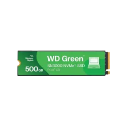 اس اس دي , ويسترن ديجيتال , Green SN3000 , سعة 500GB , M.2 2280 , PCIe Gen4x4 , سرعة قراءة تصل إلى 5000 ميجابايت/ثانية , وكتابة تصل إلى 4100 ميجابايت/ثانية (WDS500G4G0E)