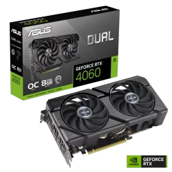 ASUS Dual GeForce RTX™ 4060 EVO OC Edition 8GB GDDR6 (PCIe 4.0, 8GB GDDR6, DLSS 3 0dB Technology, Dual BIOS) DUAL-RTX4060-O8G-EVO