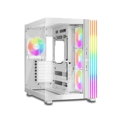 صندوق كمبيوتر , بي كوايت , LIGHT BASE 600 LX , أبيض (BGW68)