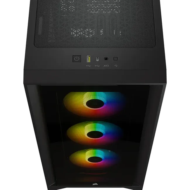 CASE CORSAIR 4000X RGB TG Mid Tower PC Case – Black, CC-9011204-WW