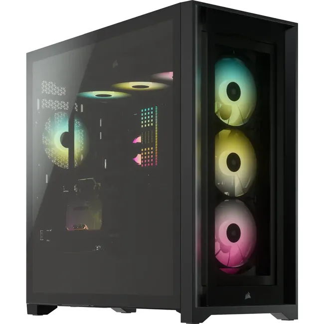 CASE CORSAIR 5000X RGB Tempered Glass Mid Tower PC Case – Black, CC-9011212-WW