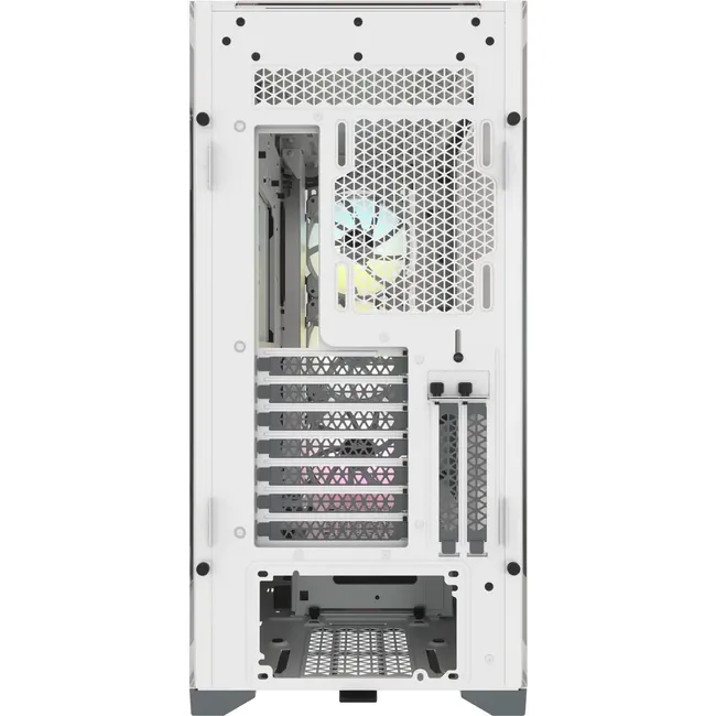 CASE CORSAIR 5000X RGB Tempered Glass Mid Tower PC Case – White, CC-9011231-WW