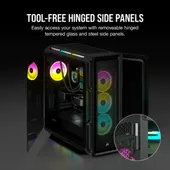 CASE CORSAIR iCUE 5000T RGB Mid Tower PC Case – Black, CC-9011230-WW