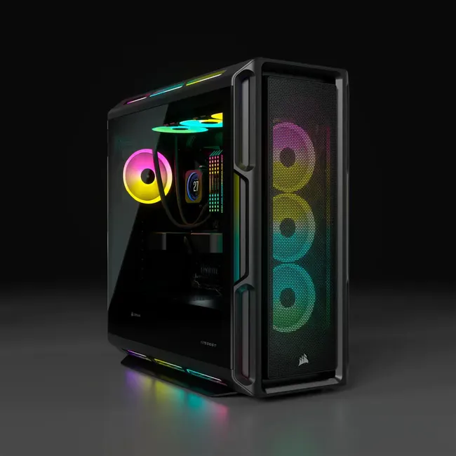 CASE CORSAIR iCUE 5000T RGB Mid Tower PC Case – Black, CC-9011230-WW