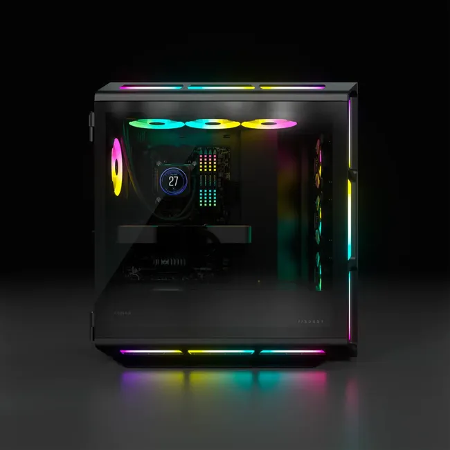 CASE CORSAIR iCUE 5000T RGB Mid Tower PC Case – Black, CC-9011230-WW