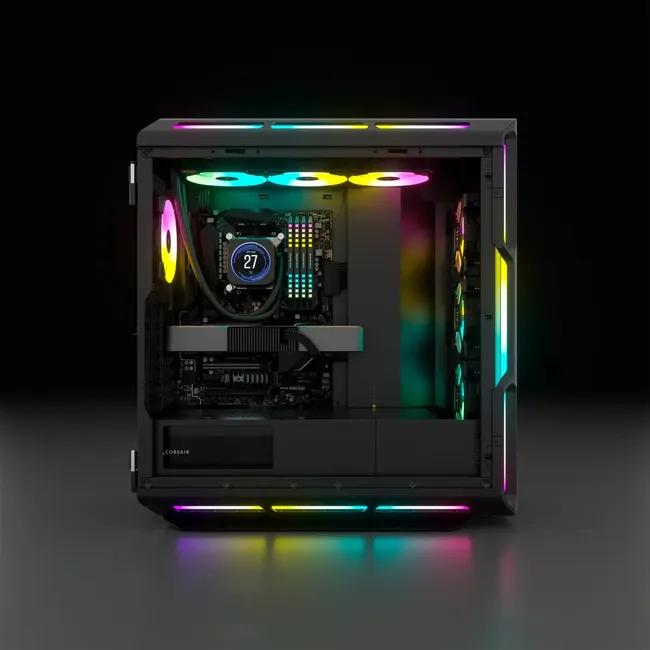 CASE CORSAIR iCUE 5000T RGB Mid Tower PC Case – Black, CC-9011230-WW