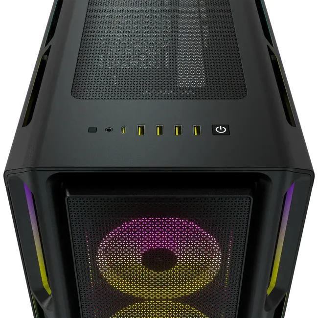 CASE CORSAIR iCUE 5000T RGB Mid Tower PC Case – Black, CC-9011230-WW