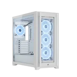 CASE CORSAIR iCUE 5000X RGB QL Edition Mid Tower PC Case – White, CC-9011233-WW