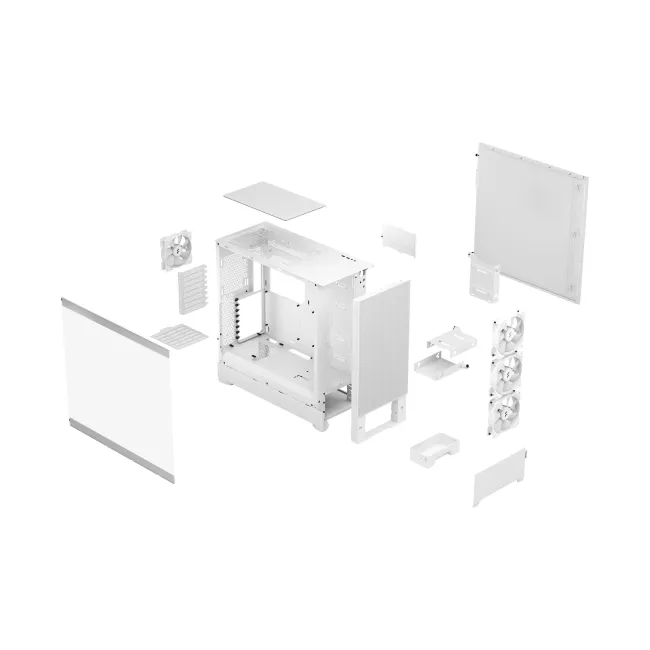 CASE FRACTAL DESIGN Pop XL Air RGB White Tempered Glass Clear Tint (FD-C-POR1X-01)