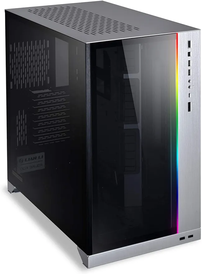 CASE LIAN LI Full Size O11DXL-W O11 Dynamic XL ROG EDITION – Silver, Aluminum and Tempered Glass, Without Fans