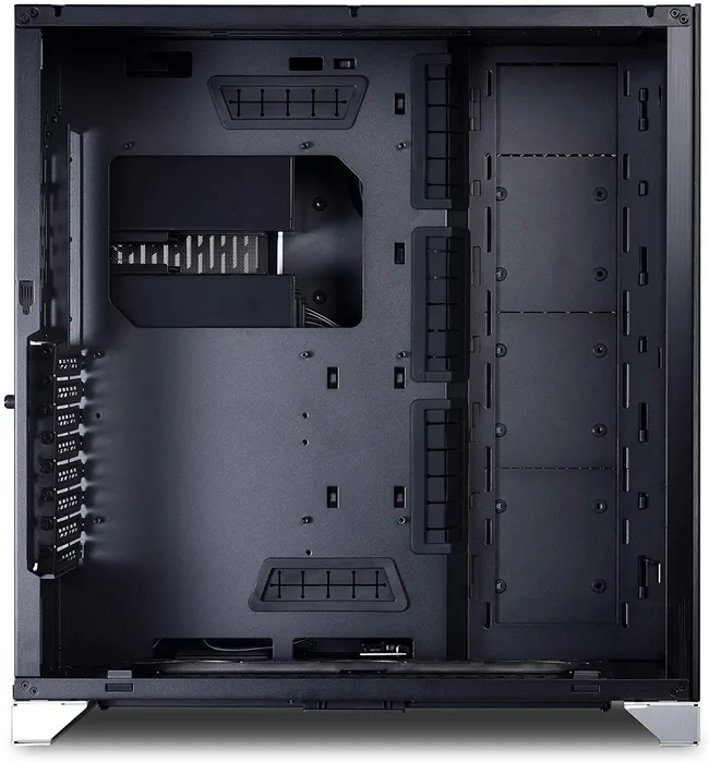 CASE LIAN LI Full Size O11DXL-W O11 Dynamic XL ROG EDITION – Silver, Aluminum and Tempered Glass, Without Fans