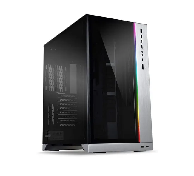 CASE LIAN LI Full Size O11DXL-W O11 Dynamic XL ROG EDITION – Silver, Aluminum and Tempered Glass, Without Fans