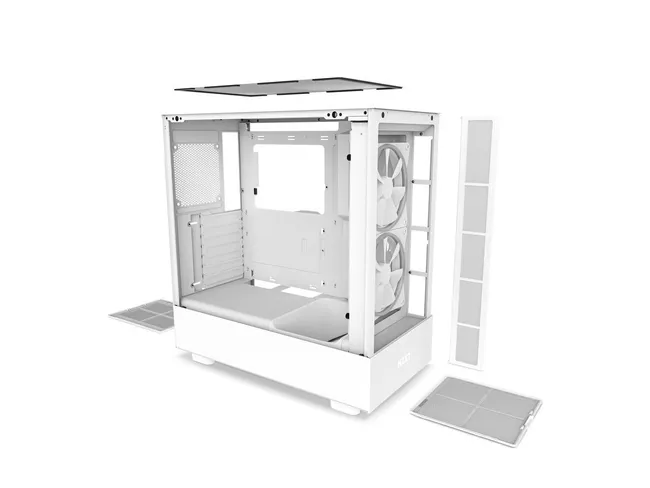 CASE NZXT H5 Elite Edition ATX Mid Tower Chassis All White (CC-H51EW-01)