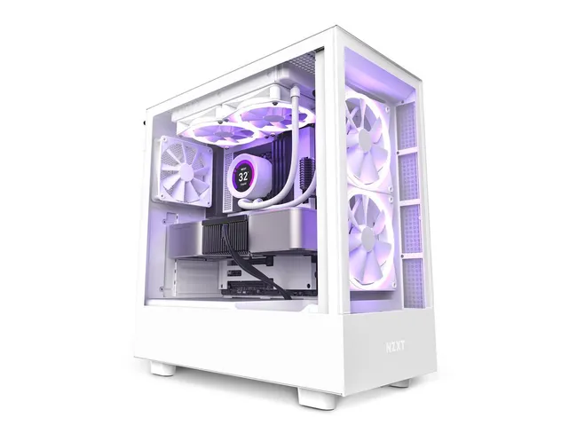 CASE NZXT H5 Elite Edition ATX Mid Tower Chassis All White (CC-H51EW-01)