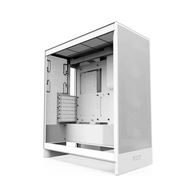 CASE NZXT H7 Flow (2024) Mid-Tower ATX Case - All White (CM-H72FW-01)