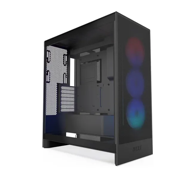 CASE NZXT H7 Flow RGB (2024) Mid-Tower ATX Case - All Black (CM-H72FB-R1)