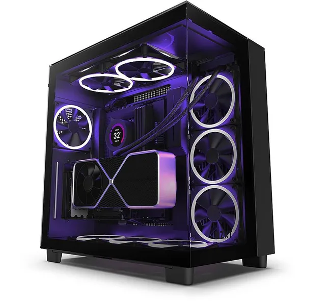 CASE NZXT H9 Elite ATX Mid Tower Chassis Black