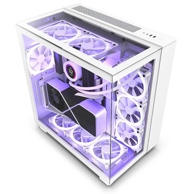 CASE NZXT H9 Elite ATX Mid Tower Chassis White