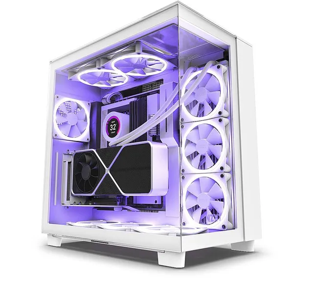 CASE NZXT H9 Elite ATX Mid Tower Chassis White