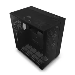 CASE NZXT H9 Flow Mid Tower ATX Chassis Black – CM-H91FB-01