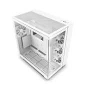 CASE NZXT H9 Flow Mid Tower ATX Chassis White – CM-H91FW-01