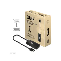 CLUB 3D HDMI + Micro USB to DisplayPort™ 4K120Hz or 8K30Hz M/F Active Adapter (CAC-1335)