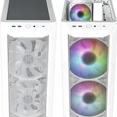 COOLER MASTER Master Box HAF 500 WHITE - Mid Tower Gaming CASE, ARGB (Master Box HAF 500)