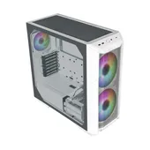 COOLER MASTER Master Box HAF 500 WHITE - Mid Tower Gaming CASE, ARGB (Master Box HAF 500)