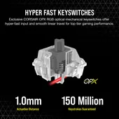 CORSAIR K70 PRO-WHT-OPX Silver-RGB KEYBOARD (CH-910951A-NA)