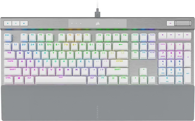 CORSAIR K70 PRO-WHT-OPX Silver-RGB KEYBOARD (CH-910951A-NA)