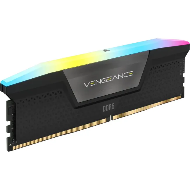 CORSAIR VENGEANCE RGB 32GB (2x16GB) DDR5 5200MHz C40 Kit BLACK(CMH32GX5M2B5200C40)