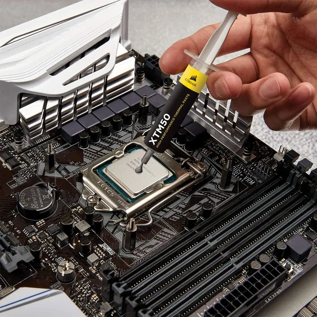 CORSAIR XTM50 High Performance Thermal Compound Paste|Ultra-Low Thermal Impedance CPU/GPU|5 Grams|w/applicator