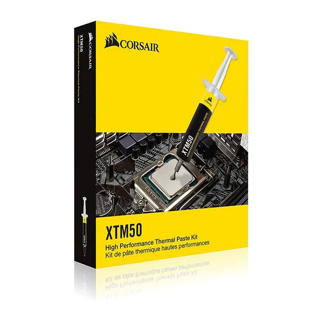 CORSAIR XTM50 High Performance Thermal Compound Paste|Ultra-Low Thermal Impedance CPU/GPU|5 Grams|w/applicator